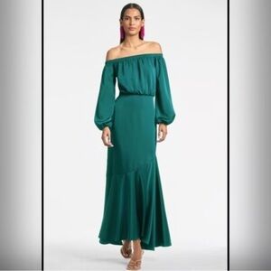 NWT Sachin + Babi Off-Shoulder Long Sleeve Dress